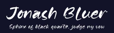 Jonash Bluer by Letterena Studios — Script Handwritten Font — thumbnail 2