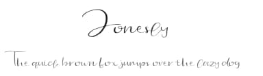 Jonesly by Mariyana — Script Handwritten Font — thumbnail 1