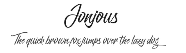Jonjous by Phytypo Design — Script Handwritten Font