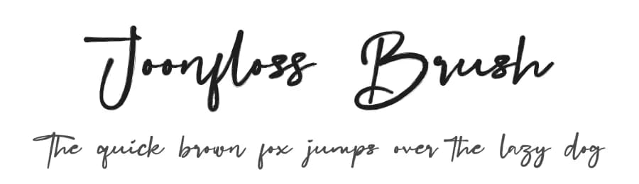 Joonfloss Brush by Jadatype — Script Handwritten Font