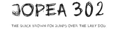 Jopea 302 by jopea302 — Script Handwritten Font — thumbnail 1