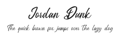 Jordan Dunk by Creatype Studio — Script Handwritten Font — thumbnail 1