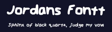 Jordans Fontt by Jordan Clifford — Script Handwritten Font — thumbnail 2