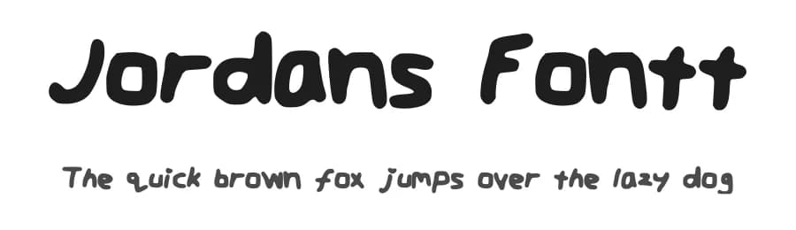 Jordans Fontt by Jordan Clifford — Script Handwritten Font