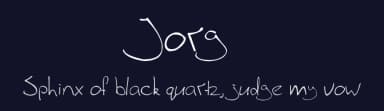Jorg by Marijke Boone — Script Handwritten Font — thumbnail 2