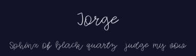 Jorge by Mr. Typeman — Script Handwritten Font — thumbnail 2