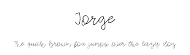 Jorge by Mr. Typeman — Script Handwritten Font — thumbnail 1