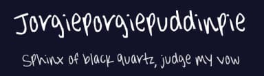 Jorgieporgiepuddinpie by FontPanda — Script Handwritten Font — thumbnail 2