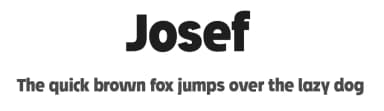 Josef by ingoFonts — Sans Serif Font — thumbnail 1