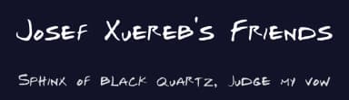 Josef Xuereb's Friends by Josef Xuereb — Script Handwritten Font — thumbnail 2