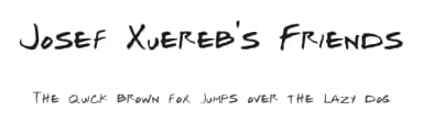 Josef Xuereb's Friends by Josef Xuereb — Script Handwritten Font — thumbnail 1