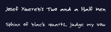 Josef Xuereb's Two and a Half Men by Josef Xuereb — Script Handwritten Font — thumbnail 2