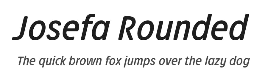 Josefa Rounded by ingoFonts — Sans Serif Font