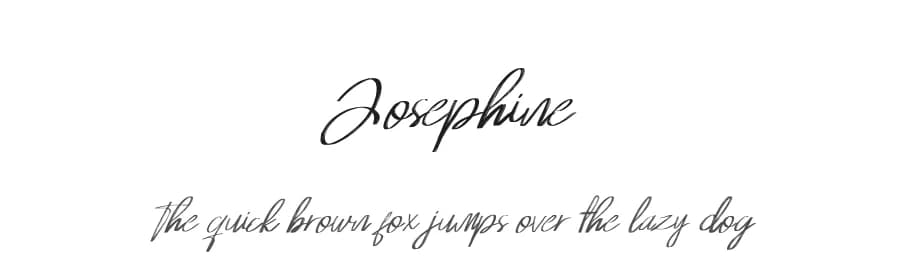 Josephine by Say Studio — Script Handwritten Font