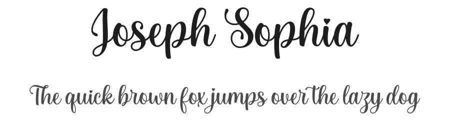 Joseph Sophia by Fargun Studio — Script Handwritten Font