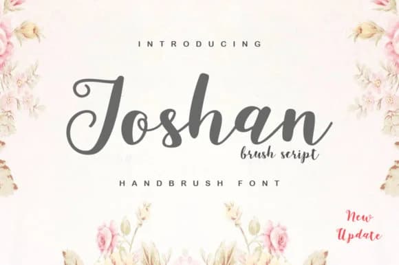 Joshan Brush Font by Cooldesignlab — Script Handwritten Font