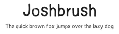Joshbrush by Ahmad Dindin — Script Handwritten Font — thumbnail 1
