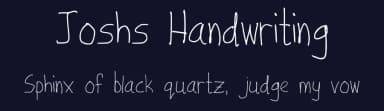 Joshs Handwriting by Maren — Script Handwritten Font — thumbnail 2