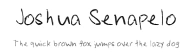 Joshua Senapelo by Joshua Senapelo — Script Handwritten Font — thumbnail 1