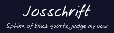 Josschrift by Jos Elsendoorn — Script Handwritten Font — thumbnail 2