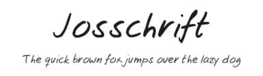 Josschrift by Jos Elsendoorn — Script Handwritten Font — thumbnail 1