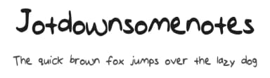 Jotdownsomenotes by The Font Man — Script Handwritten Font — thumbnail 1