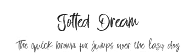 Jotted Dream by Din Studio — Script Handwritten Font — thumbnail 1