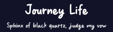 Journey Life by MJType — Script Handwritten Font — thumbnail 2