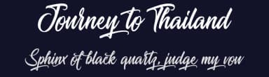 Journey to Thailand by Typhoon Type - Suthi Srisopha — Script Handwritten Font — thumbnail 2