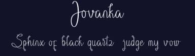 Jovanka by Muhammad Ahwal Bobby — Script Handwritten Font — thumbnail 2