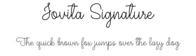 Jovita Signature by Letter Art Studio — Script Handwritten Font — thumbnail 1