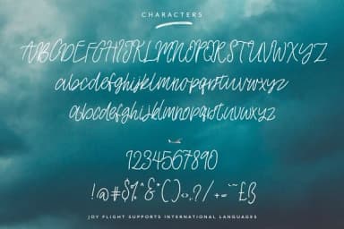 Joy Flight Font by Creativeqube Design — Script Handwritten Font — thumbnail 7