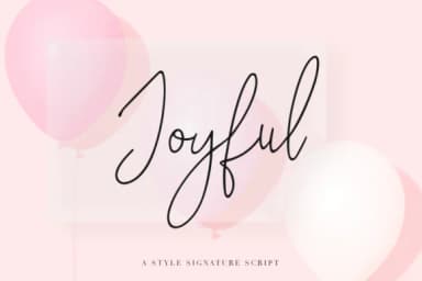 Joyful Font by Pasha Larin — Script Handwritten Font — thumbnail 1