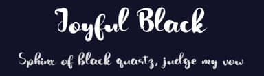 Joyful Black by Dedi Mujiono — Script Handwritten Font — thumbnail 2