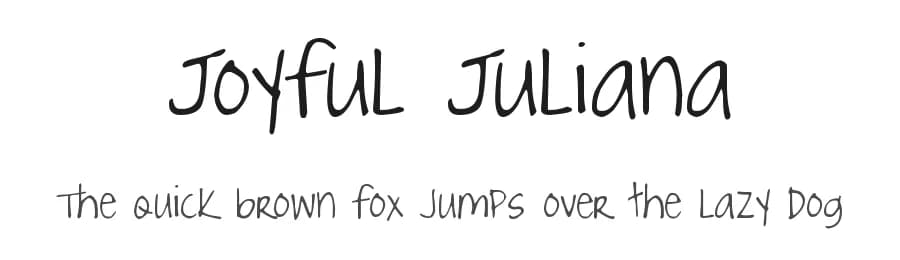 Joyful Juliana by Kimberly Geswein — Script Handwritten Font