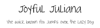 Joyful Juliana by Kimberly Geswein — Script Handwritten Font — thumbnail 1