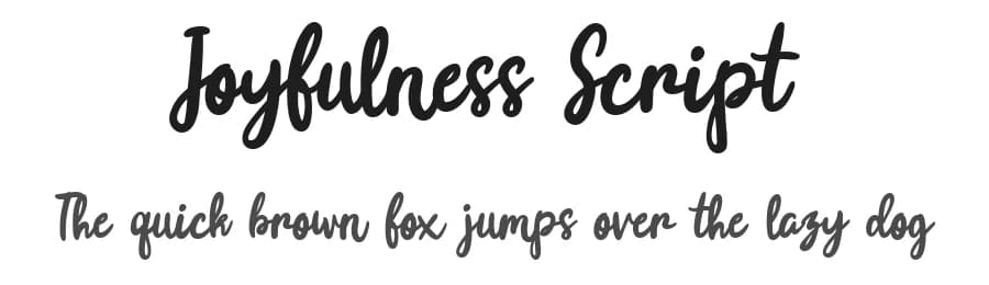 Joyfulness Script by Lulu Imanda — Script Handwritten Font