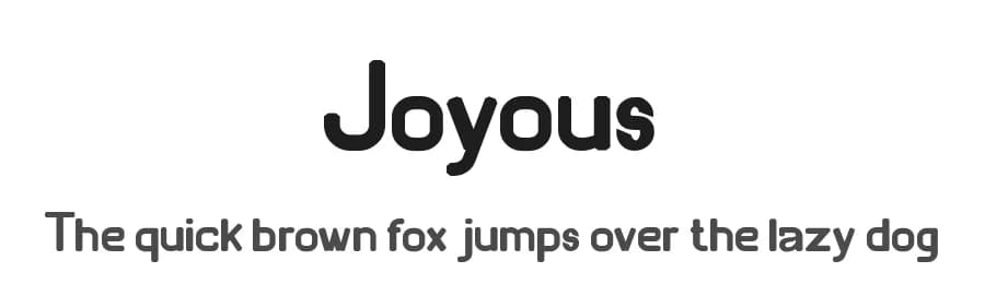 Joyous by Display Studio — Sans Serif Font