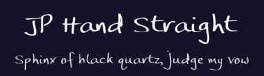JP Hand Straight by Jonathan Paterson — Script Handwritten Font — thumbnail 2