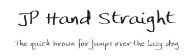 JP Hand Straight by Jonathan Paterson — Script Handwritten Font — thumbnail 1
