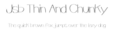 Jsb Thin And Chunky by Jessica Burnette — Script Handwritten Font — thumbnail 1