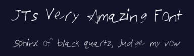 JTs Very Amazing Font by Jt — Script Handwritten Font — thumbnail 2