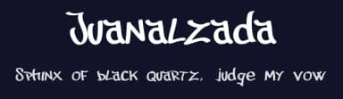 Juanalzada by Sein_sk8 — Script Handwritten Font — thumbnail 2
