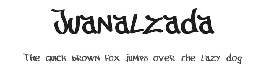 Juanalzada by Sein_sk8 — Script Handwritten Font