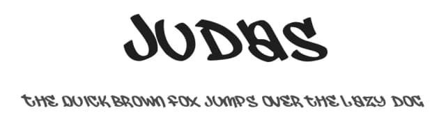 Judas by Shamrock — Script Handwritten Font