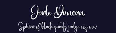 Jude Duncan by Kong Font — Script Handwritten Font — thumbnail 2