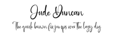 Jude Duncan by Kong Font — Script Handwritten Font — thumbnail 1
