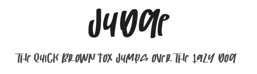 Judge by Mariyana — Script Handwritten Font