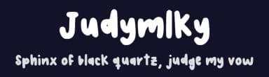 Judymlky by Judith Tenreiro — Script Handwritten Font — thumbnail 2