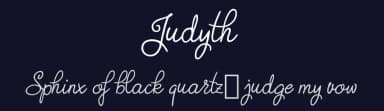 Judyth by Digital Typeface Studio — Script Handwritten Font — thumbnail 2